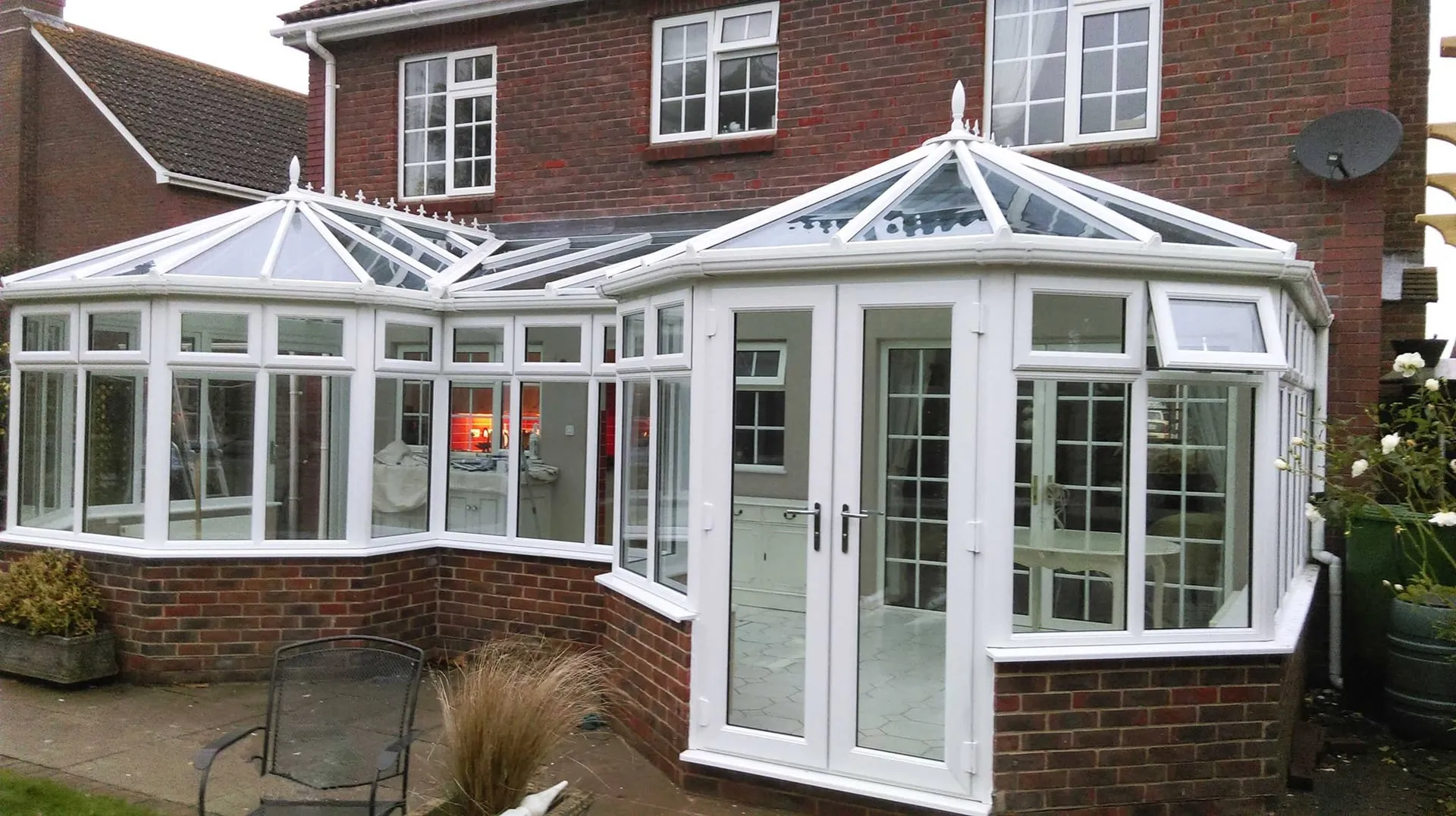Victorian style conservatory with glazed roof Everglaze Window Solutions Portsmouth